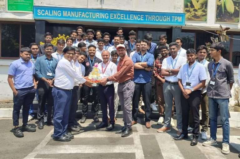 सिंबायोसिस स्किल्स अँड प्रोफेशनल युनिव्हर्सिटीच्या विद्यार्थ्यांचा कल्याणी टेक्नोफोर्ज लिमिटेडला औद्योगिक दौरा