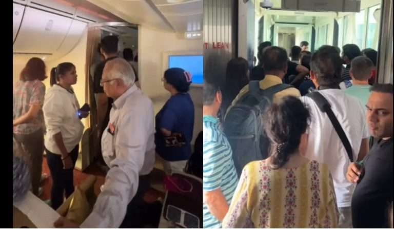 एअर इंडियाची दुबई फ्लाइट; तांत्रिक बिघाडाच्या नावाखाली प्रवाशांचा छळ!:पाच तास विमानात उपाशीपोटी, मुलांचा आक्रोश