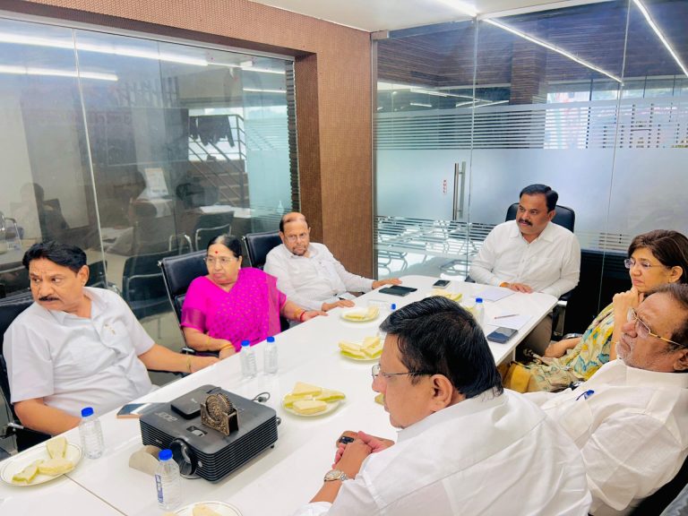 महापालिका निवडणुकीसाठी राष्ट्रवादी काँग्रेस पार्टी शरदचंद्र पवार पक्षाची कोअर कमिटीची बैठक संपन्न