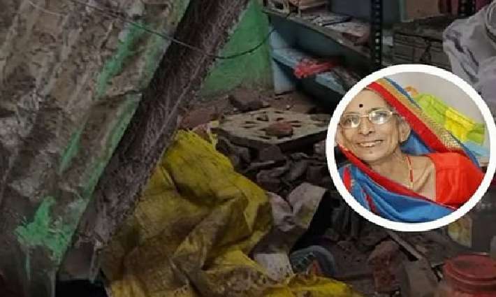 अंगावर भिंत कोसळून महिलेचा मृत्यू