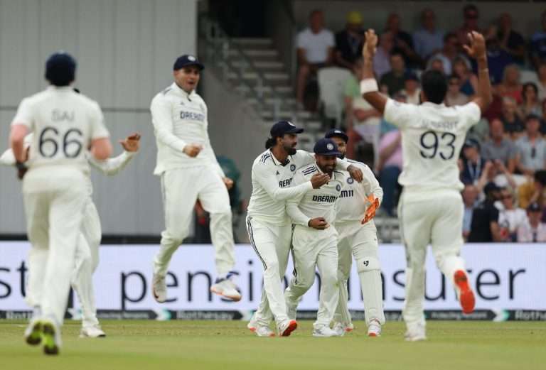 IND Vs ENG पहिली कसोटी- भारत 471 धावांवर सर्वबाद:23 वर्षांनी इंग्लंडमध्ये एका डावात 3 भारतीयांनी शतके ठोकली; पावसामुळे खेळ थांबला