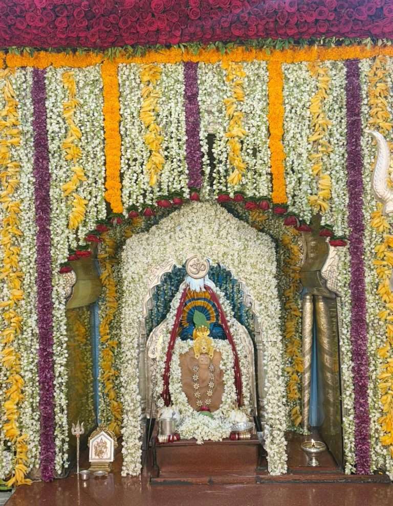 कसब्यात प्राचीन ग्रामदैवत श्री काळभैरवनाथ मंदिरात चंदनउटी सोहळा 