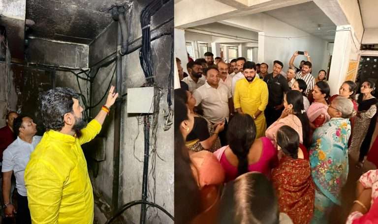 आगग्रस्त भागाची केंद्रीय मंत्री मोहोळ यांनी केली पाहणी