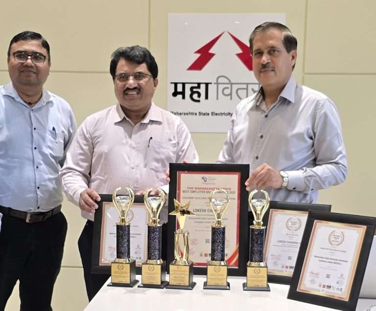जागतिक मानव संसाधन विकास परिषदेमध्ये महावितरणला सहा पुरस्कार;सीएमडीलोकेश चंद्र यांना दोन पुरस्कार
