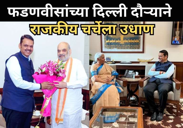 दिल्लीत देवेंद्र फडणवीस – अमित शहा यांची भेट:मंत्रिमंडळ फेरबदलावर चर्चा झाल्याची माहिती