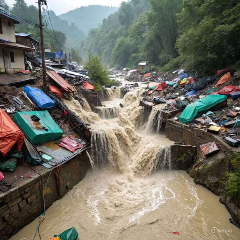 जम्मू-काश्मीरमध्ये ३ दिवसांत दुसऱ्यांदा ढगफुटी: कठुआ येथे 4 जणांचा मृत्यू