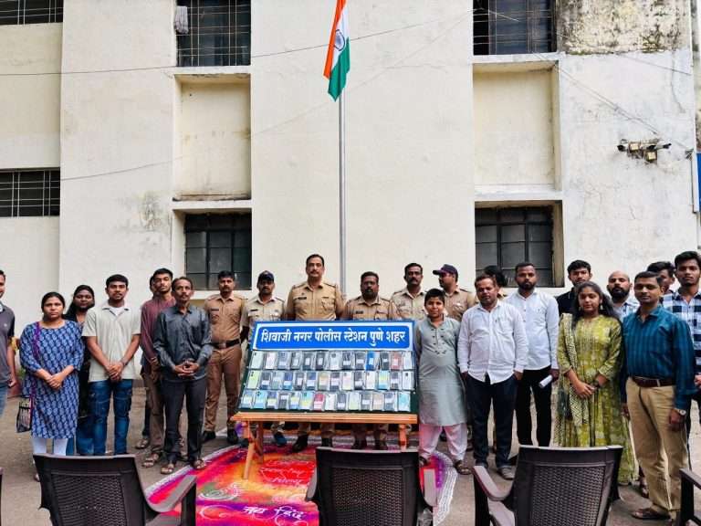 हरविलेले ४१ मोबाईल पोलिसांनी शोधून दिले