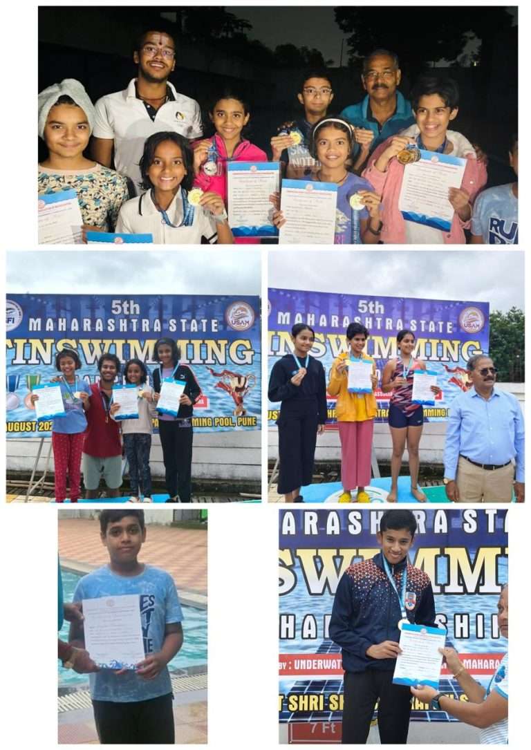५ वी महाराष्ट्र राज्य फिनस्विमिंग चॅम्पियनशिप बालेवाडीत   संपन्न