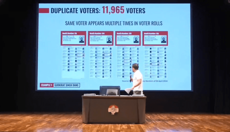 महाराष्ट्रात 1 कोटी मतदारांची भर:एकच व्यक्ती महाराष्ट्रासह कर्नाटक, उत्तर प्रदेशचा मतदार; राहुल गांधी यांचा पुराव्यांसह आरोप