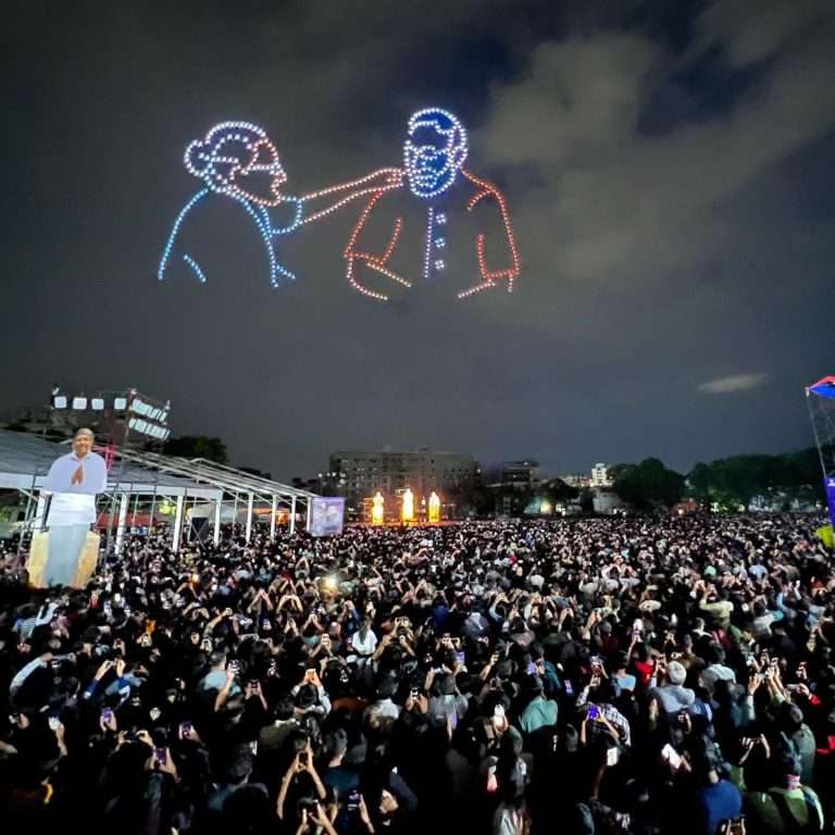 हजार ड्रोनमधून PM मोदींना भव्य दिव्य सलामी…पुण्याच्या आकाशात झळकली संस्कृतीची गाथा अन् विकसित भारताचा संकल्प…