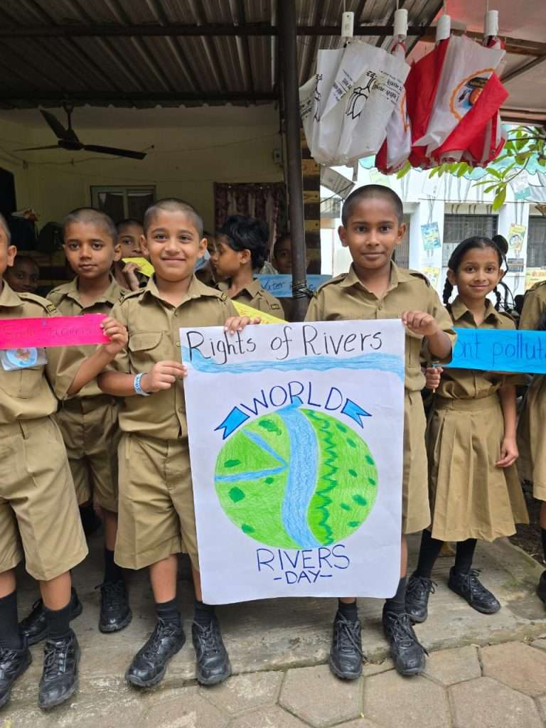 एरिन एन. नगरवाला बोर्डिंग स्कूलच्या विद्यार्थ्यांची ‘नदी वाचवा’ जनजागृती मोहीम
