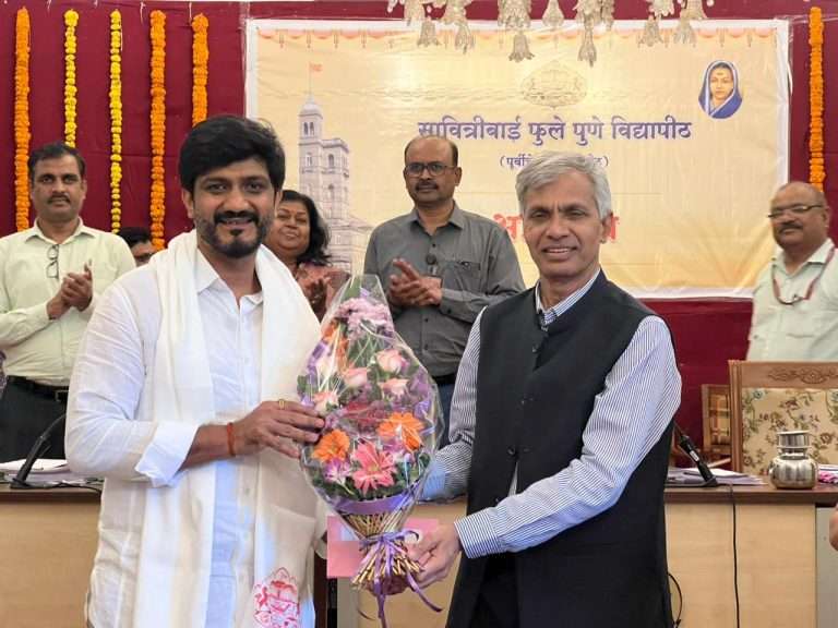 सावित्रीबाई फुले पुणे विद्यापीठाच्यासर्वांगीण विकासासाठी कार्यरत राहीन-आमदार सिद्धार्थ शिरोळे