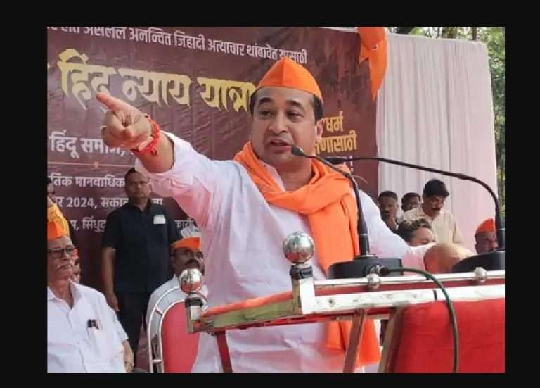 हिरवा साप आपला इतिहास विसरलाय:महाराष्ट्राला ‘हिरवे’ करण्याचे स्वप्न पाहणाऱ्याला इथेच गाडले गेले, नीतेश राणेंचा जलील यांना इशारा