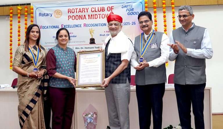 उत्तम शिक्षकांमुळे चांगल्या शिक्षणसंस्था उभा राहतात-सिंबायोसिस स्किल्स युनिव्हर्सिटीच्या प्र कुलगुरू डॉ. स्वाती मुजुमदार