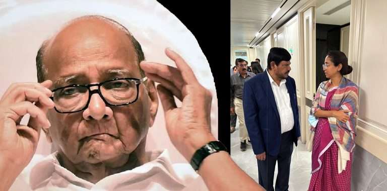 केंद्रीयमंत्री रामदास आठवले रुग्णालयात जाऊन शरद पवारांना भेटल्यावर म्हणाले, सुप्रिया केंद्रात मंत्री होईल