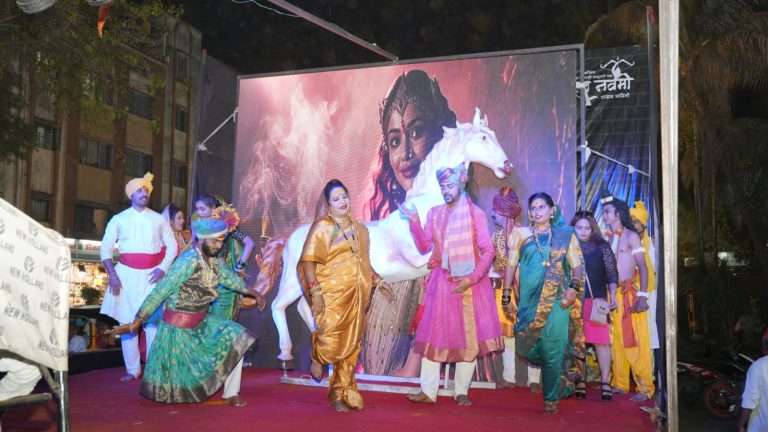 रामनवमी निमित्ताने धायरी परिसरात भव्य शोभायात्रेचे आयोजन
