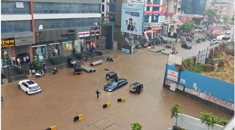 पुण्याला वादळी पावसाने झोडपले:पिंपळाचे झाड  कोसळल्याने साठ वर्षीय महिलेचा मृत्यू