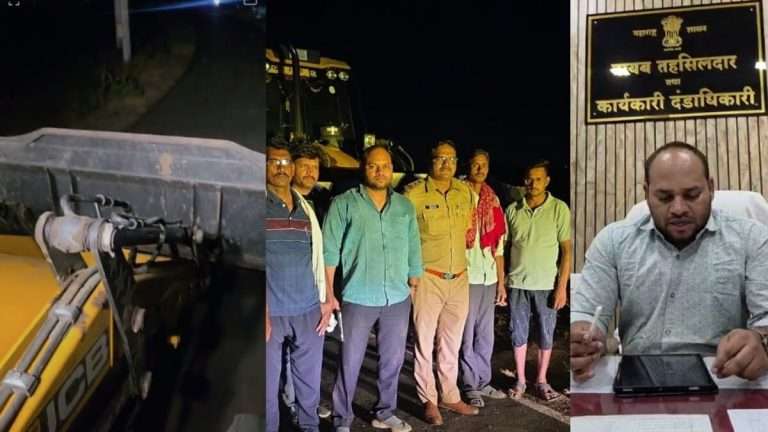 नायब तहसीलदारांना जेसीबीला लटकवत 4 किलोमीटर फरफटत नेलं: नागपुरात कायद्यालाच खुलं आव्हान