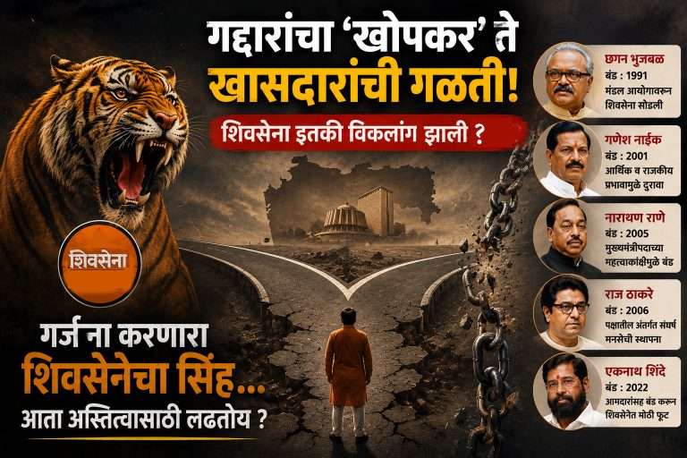 गद्दारांचा ‘खोपकर’ करणारी शिवसेना आज विकलांग झाली..