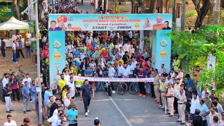 जागतिक पर्यावरण दिनानिमित्त भाजयुमो मुंबईच्या ‘पेडल फॉर प्लॅनेट’ ग्रँड सायक्लोथॉनला उत्स्फूर्त प्रतिसाद