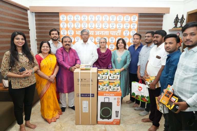 सेवाकार्यातून समाधान आणि मनःशांती – ना. चंद्रकांतदादा पाटील.