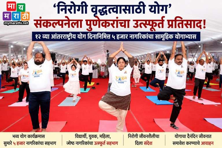 ‘निरोगी वृद्धत्वासाठी योग’ संकल्पनेला पुणेकरांचा उत्स्फूर्त प्रतिसाद